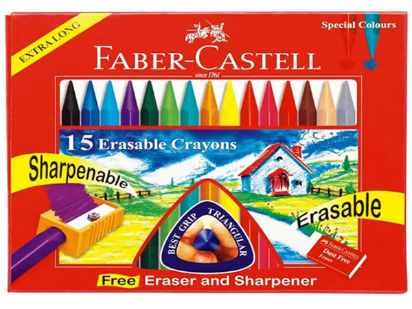 Faber castell 15'li wax crayon